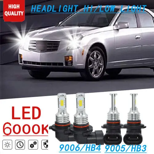 

4x 35W светодиодная фара с высокими/низкими лампами для Cadillac CTS 2003 2004 2005 2006 2007