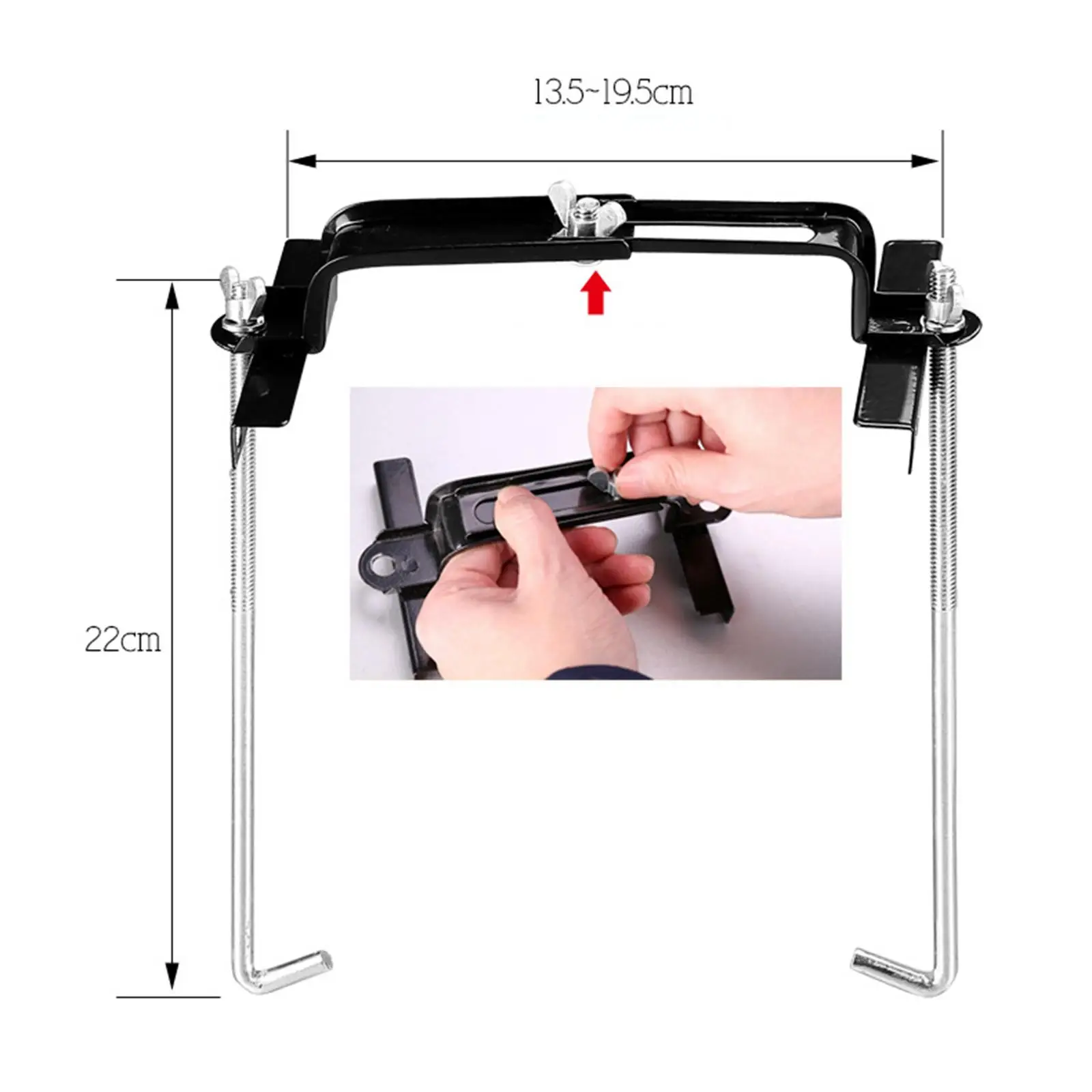 Battery Holder Tray Storage Bracket Kit Adjustable Clamp Fixing Bolts Car Accessory for Marine Boats Cars RV