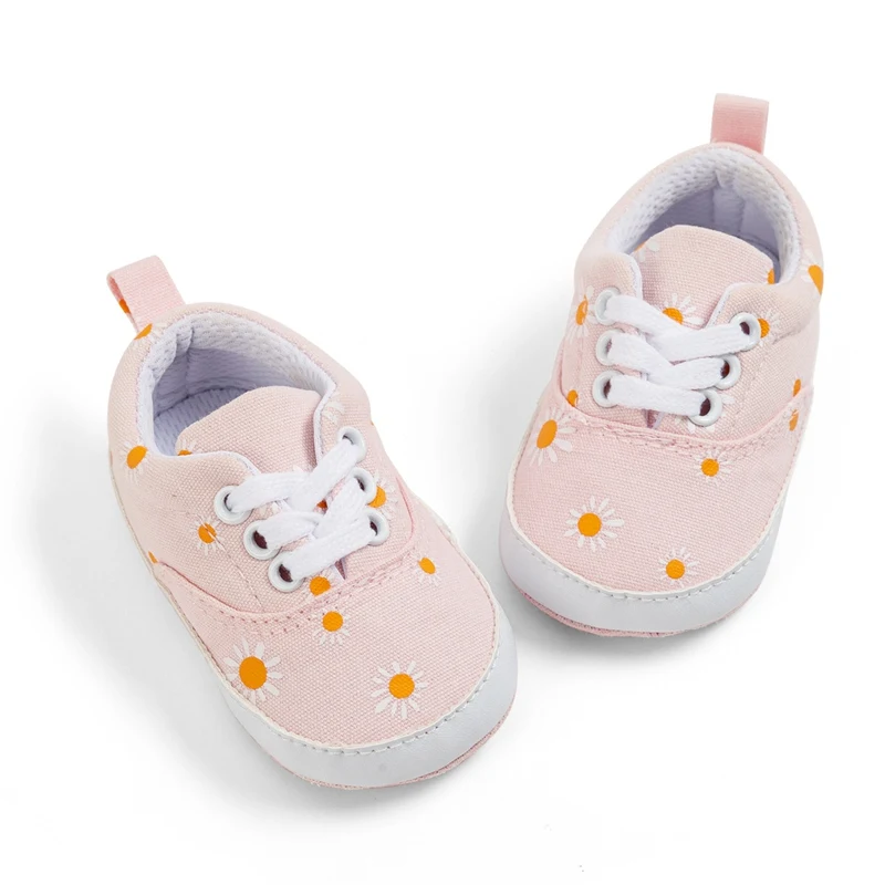

Baywell/Обувь для маленьких девочек; Мягкая обувь с цветочным принтом и подсолнухами; Прогулочная обувь для малышей; Обувь для начинающих ходить