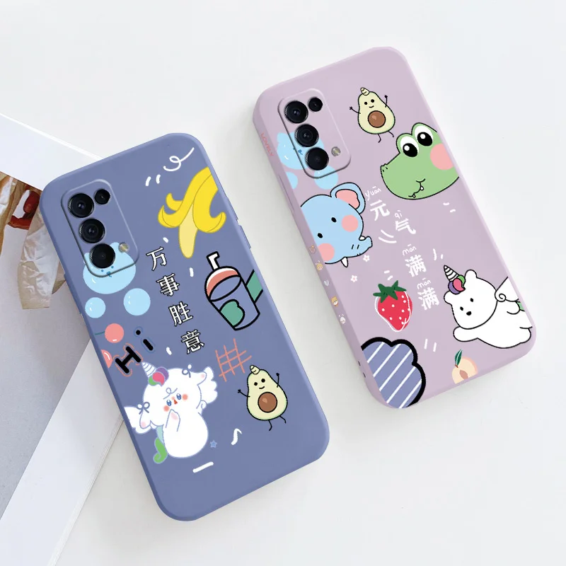 

Cartoon Elephant Silicone Case For Realme 6 6i 7 7i 7 8 Pro C12 C15 C25 C25S C20 C11 C1 F9 F9 F17 F19 F19 Pro Reno5 Phone Case