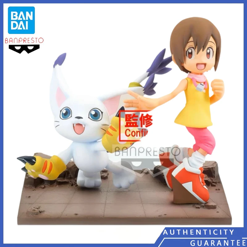 [В наличии] Bandai BANPRESTO 10 см DXF Digimon Приключения Yagami Hikari Tailmon аниме милая модель