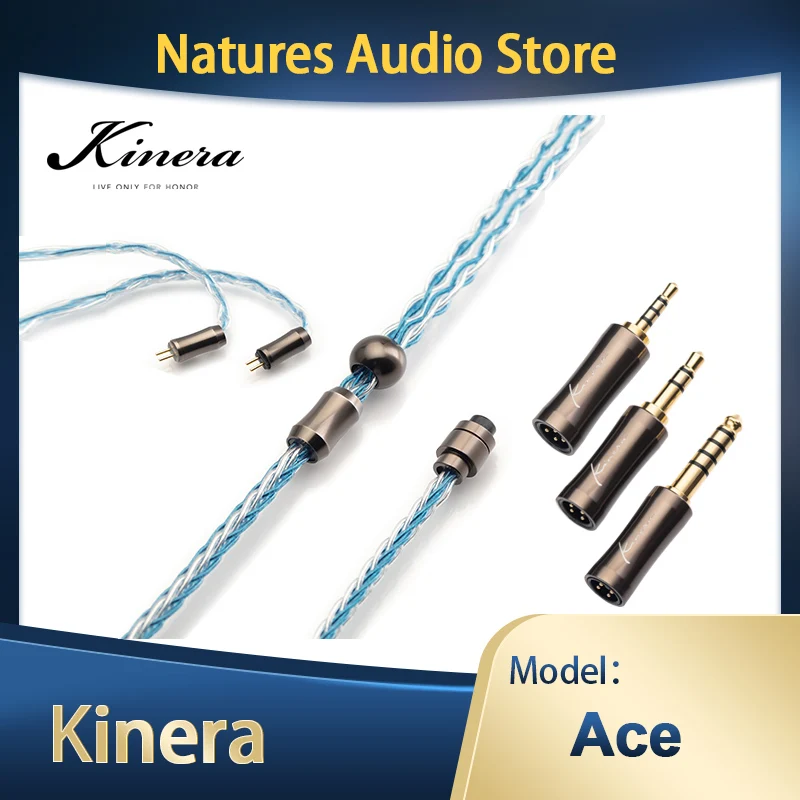 

Kinera Ace Modular Upgrade Cable (2.5+3.5+4.4)OFC+ OFC with silver plated 8 core 3-dimensional braided 0.78 2pin / MMCX