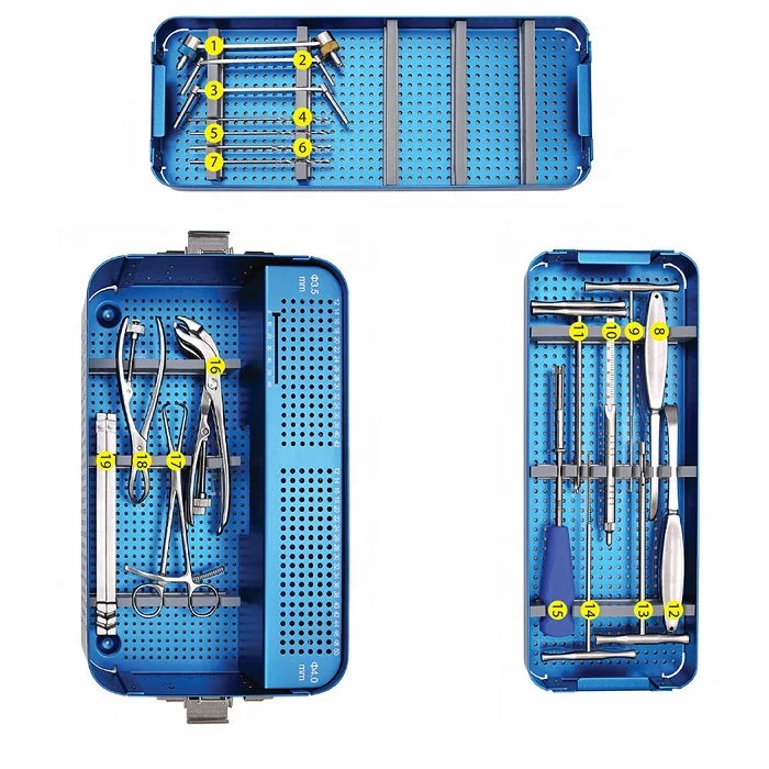 

CE & ISO Marked Small Fragment Instrument Set Bone Surgery Orthopedic Instruments for Trauma Plate Surgical Implants