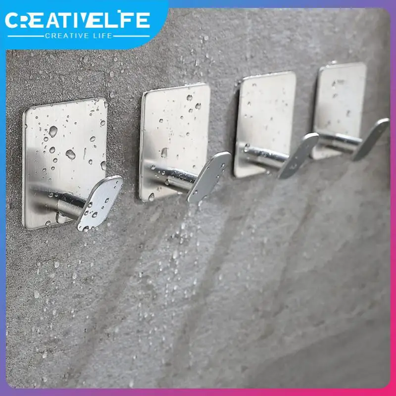 

Kitchen Towel Stainless Steel Towel Hanger Rustproof Wall Hook Durable Stainless Steel Waterproof Universal Hooks Durable Hanger