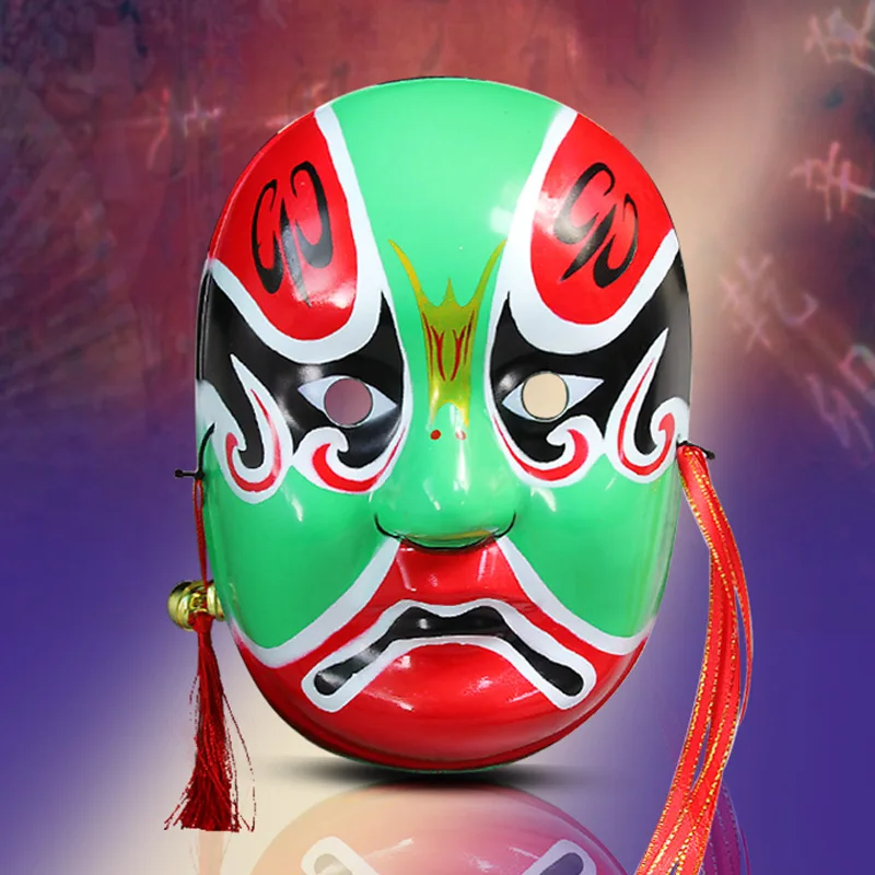 

Peking Opera Facial Makeup Mask Chinese Style Painted Opera Peking Opera Facial Makeup Mold Changing Face Mask Jewelry Props