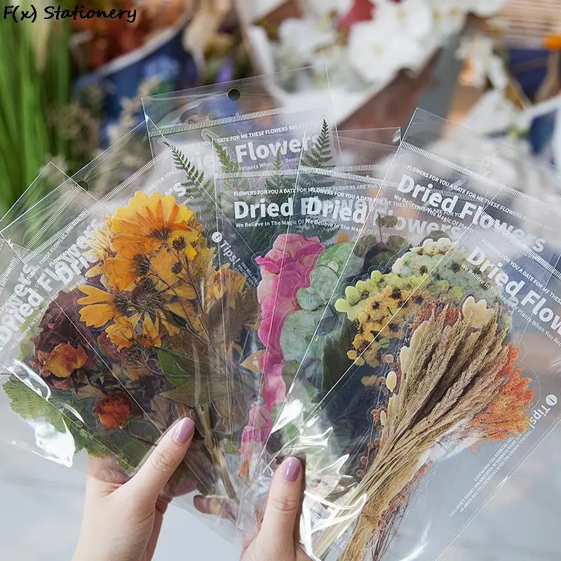

Weekend Flower Shop Series Decorative Stickers Scrapbooking Stick Label Diary Album Stationery Vintage Plant Sticker Accessories