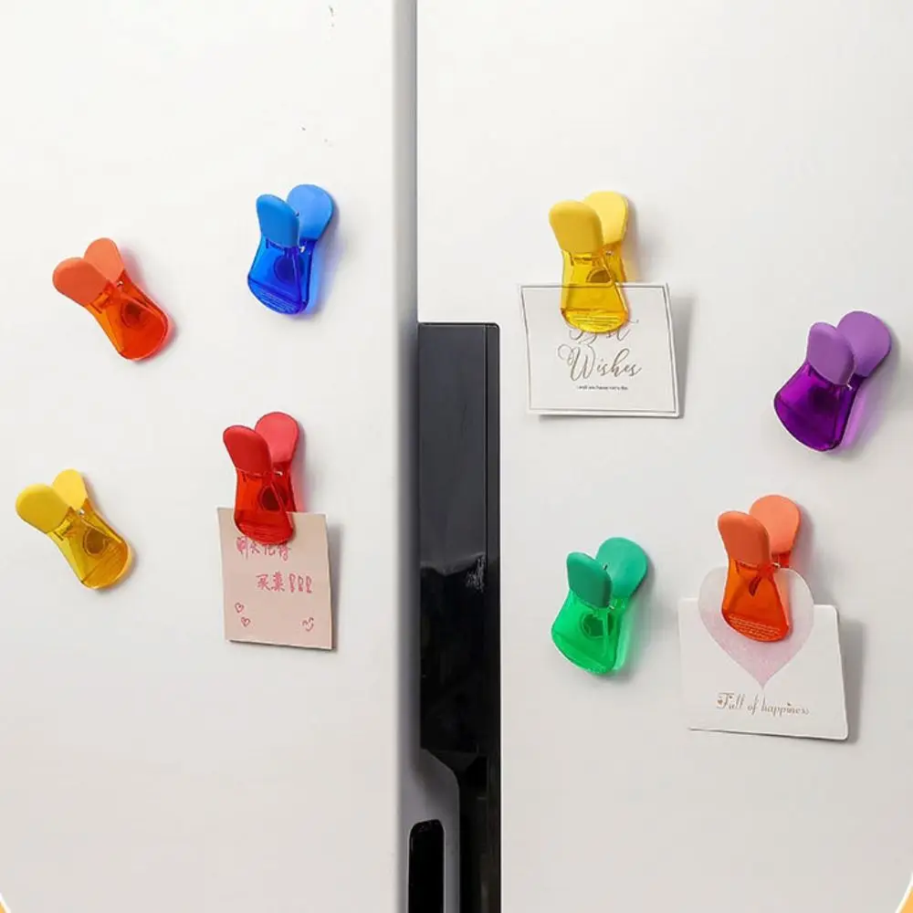 

Practical PP Household Fridge Magnet Magnetic Bag Clips Fridge Organizer Sealing Clip Fridge Decor