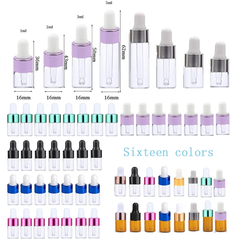 50 шт. 1/2/3/5 мл портативные флаконы-капельницы для путешествий мини-жидкие флаконы