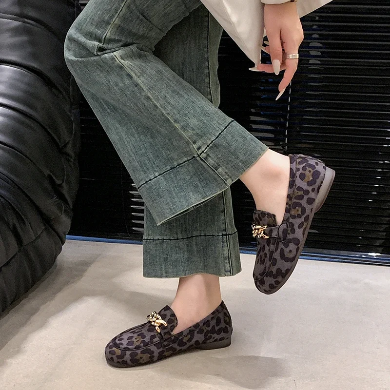 Женская обувь 2024 брендовые лоферы женские туфли на плоской подошве модные