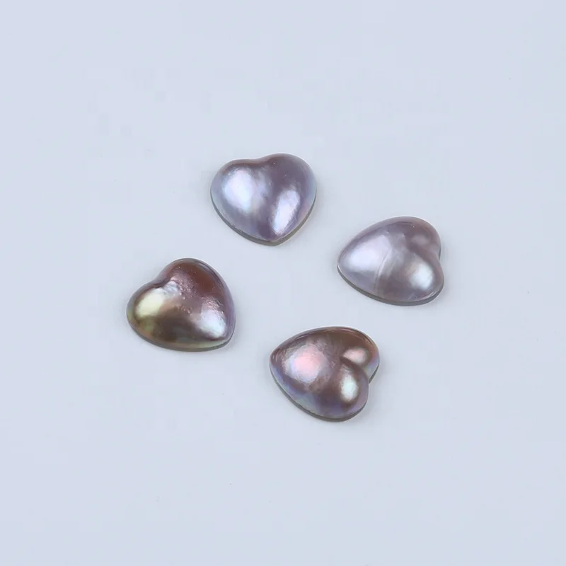 

Оптовая продажа, бусины из натурального фиолетового жемчуга в форме сердца диаметром 13-15 мм