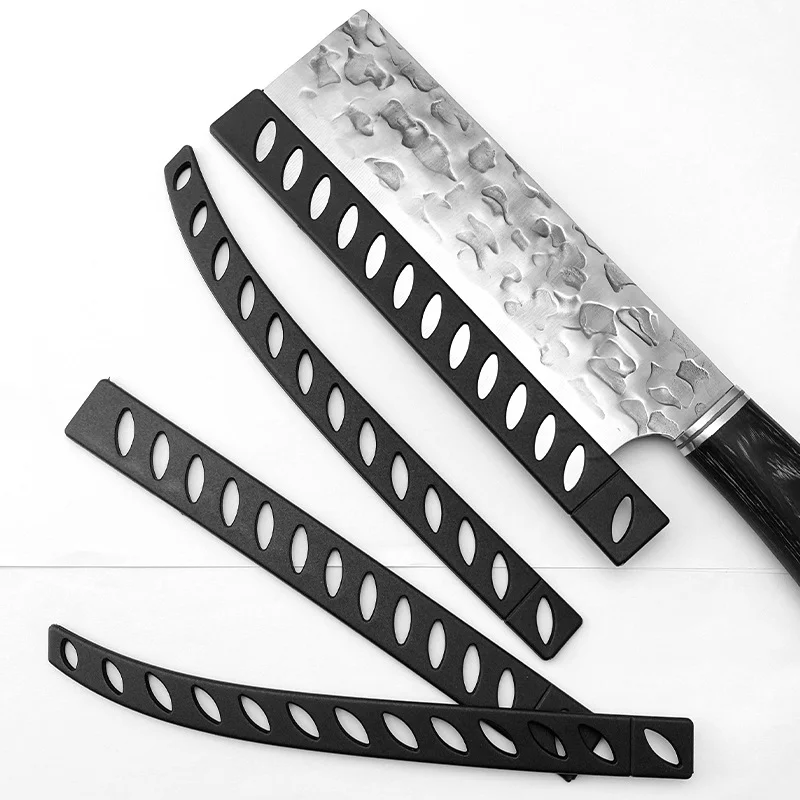 

20pcs/Set Plastic Material 2 Sizes Kitchen Knife Blade Protective Plastic Rubber Strip for Cook Chopper Cutting Edge Protection