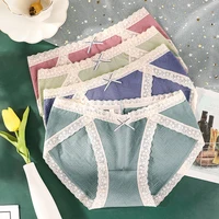summer thin panties sexy lace briefs womens cotton lingerie breathable underpants antibacterial underwear female intimates m2xl