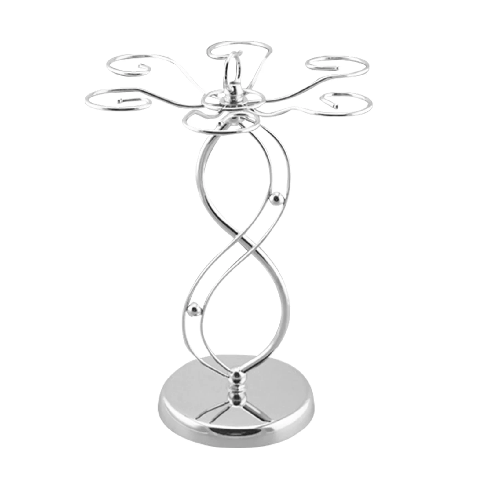 

Display Stand Universal Countertop Wine Glass Holder Desktop Kitchen Stemware Rack Goblet Air Drying System Bar Portable Iron