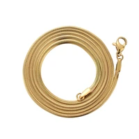 1pc 2mm wide stainless steel hiphop necklace flat thin snake chokers clavicle chains necklaces jewelry gifts accessories