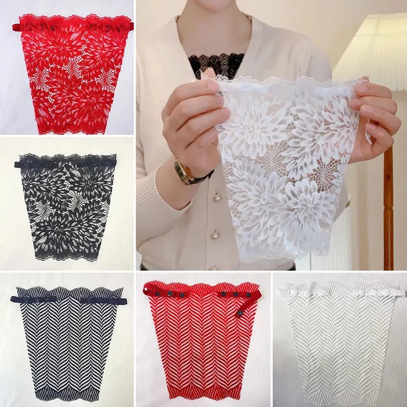 

Women Quick Easy Clip-on Lace Fragment Camisole Bra Ladies Summer Insert Wrapped Chest Overlay Lace Wrap Chest Modesty Panel