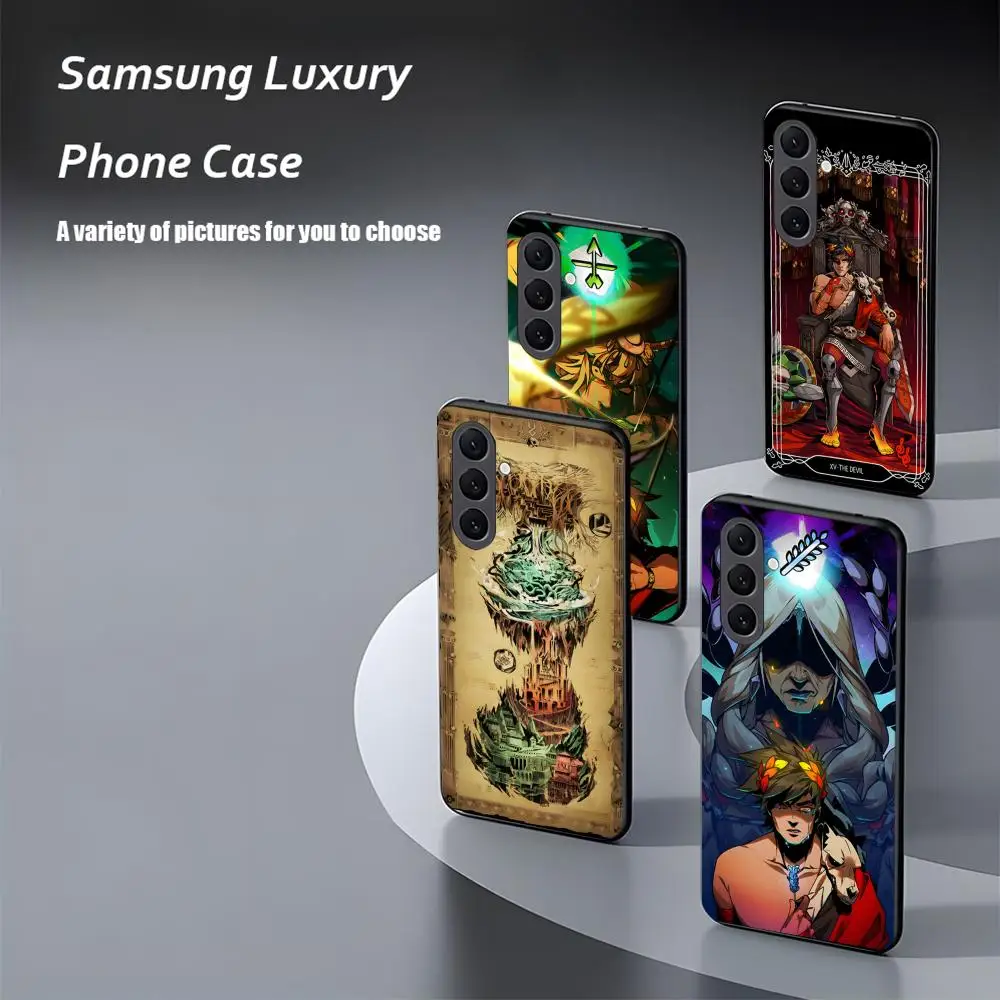 Фото Чехол для телефона Samsung Galaxy S26 S25 S24 S23 S22 S21 Plus Ultra Note20, мягкий, черный, популярный дизайн Hades Game №4