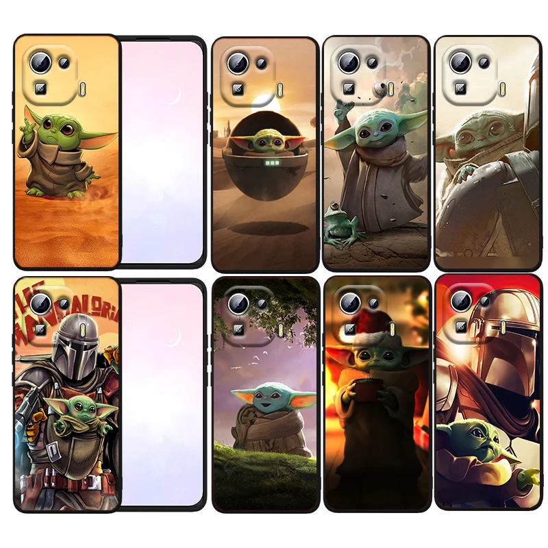 

Star Wars Baby Yoda Phone Case For Xiaomi Mi 12S 12X 12 11 11T 11i 10T 10 Pro Lite Ultra 5G 9T 9SE Soft Black Cover