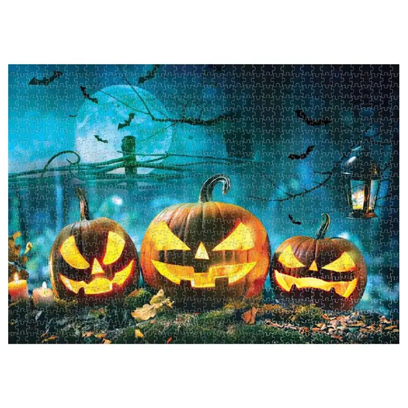 

Halloween Jigsaw Puzzles 1000Pcs Holiday Party Jigsaw Puzzle Challenging And Fun Holiday Jigsaw Puzzles Home Decorations For