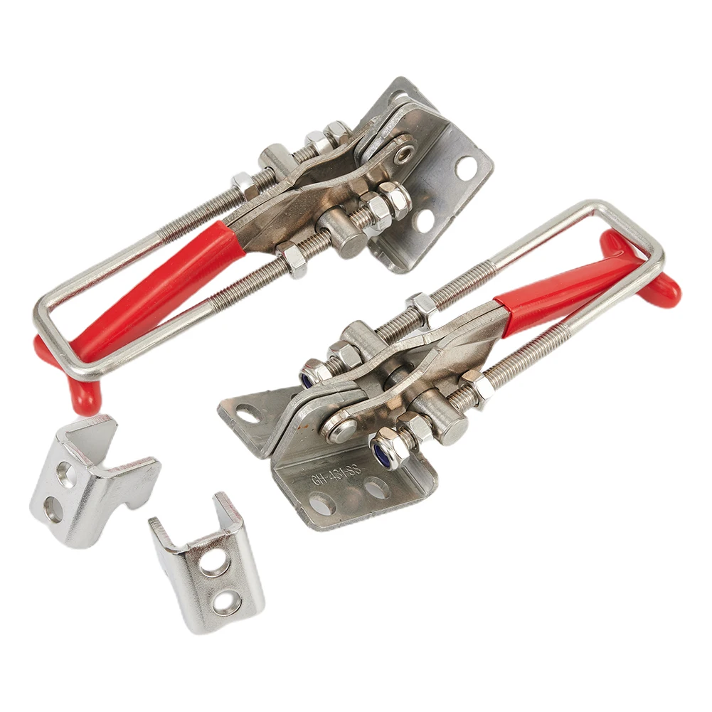 

Parts 200kg 2pcs Bolt Clamp Duty Heavy Latch Stainless Steel Toggle U Load Self-lock Replacement Tools FREE POST