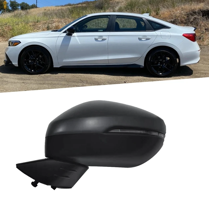 Электрическое зеркало заднего вида в сборе для Honda Civic 2022 2023 5 проводов с функцией