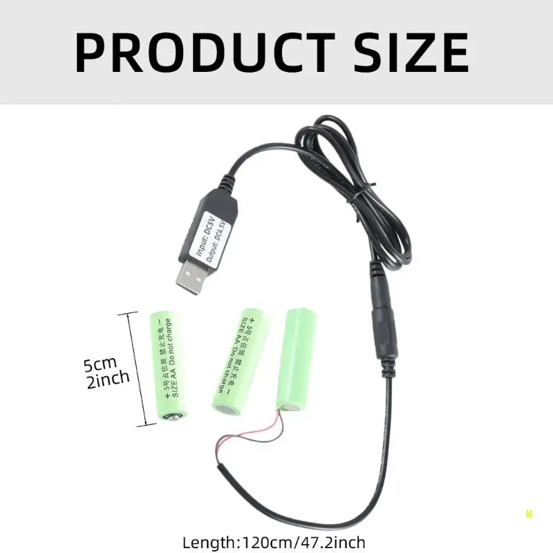 USB 5V2A до 4 5 В AA LR6 аккумуляторная линия преобразователь для замены батарей кабель