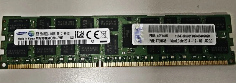 

Серверная Память RAM 49Y1446 49Y1415 X3550 3650M2 M3 M4 8G 1333 REG
