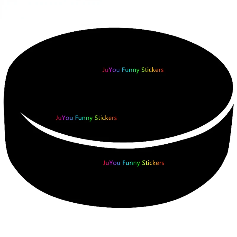 

JuYou Funny Stickers Exterior Accessories Hockey Puck Silhouette Car Stickers Car Vinyl Simple Graphics Air Conditioner Decor