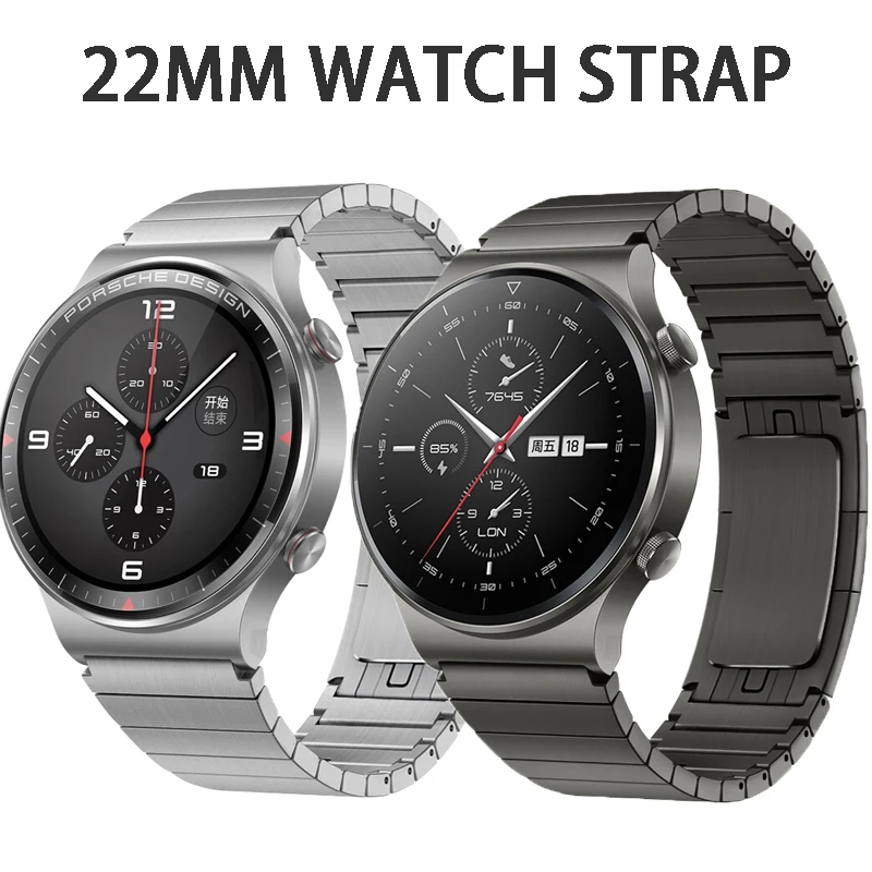 

22mm Band For Samsung Galaxy Watch3 45mm Bracelet Amazfit GTR Gear S3 Metal Link Stainless Steel Watchband Huawei GT2 46mm Strap
