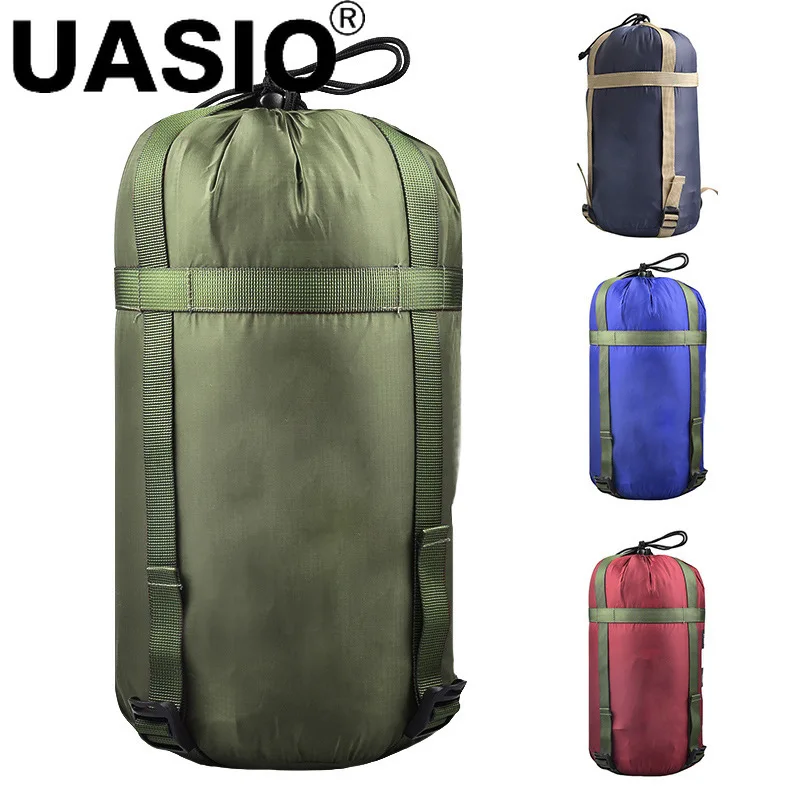 

Waterproof Compression Stuff Sack Outdoor Camping Sleeping Bag Storage Bag 38*18cm Drawstring Design Nylon Pack Outdoor Tools