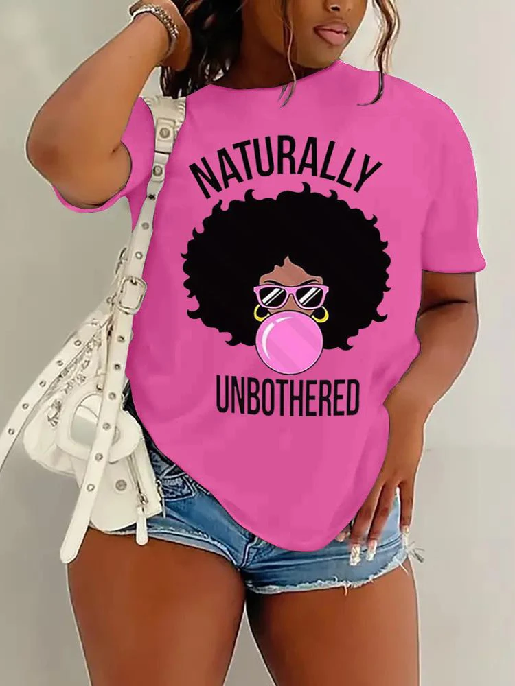 Женская Повседневная футболка с коротким рукавом и круглым вырезом