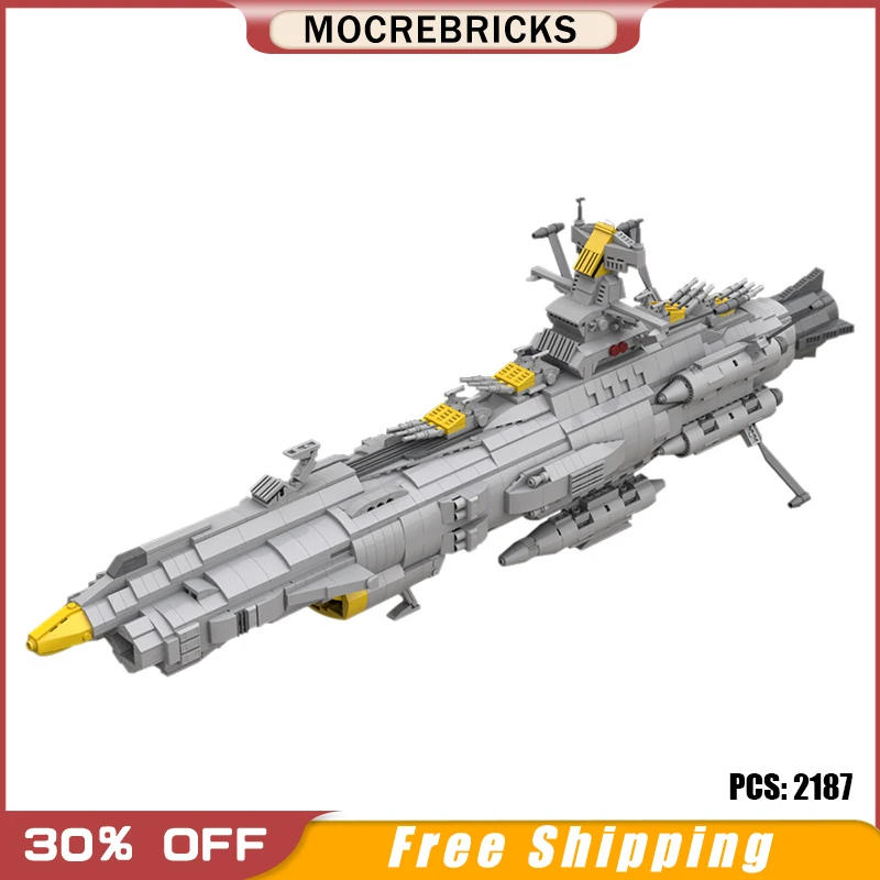 

Звездный фильм MOC-32484 Space Battleship Andromeda строительный блок космический корабль кубики MOC наборы игрушек Рождественский подарок