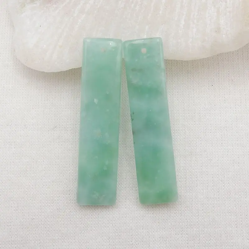 

Semiprecious Handmade Jewelry Onyx Earring Bead 40x10x5mm 7g