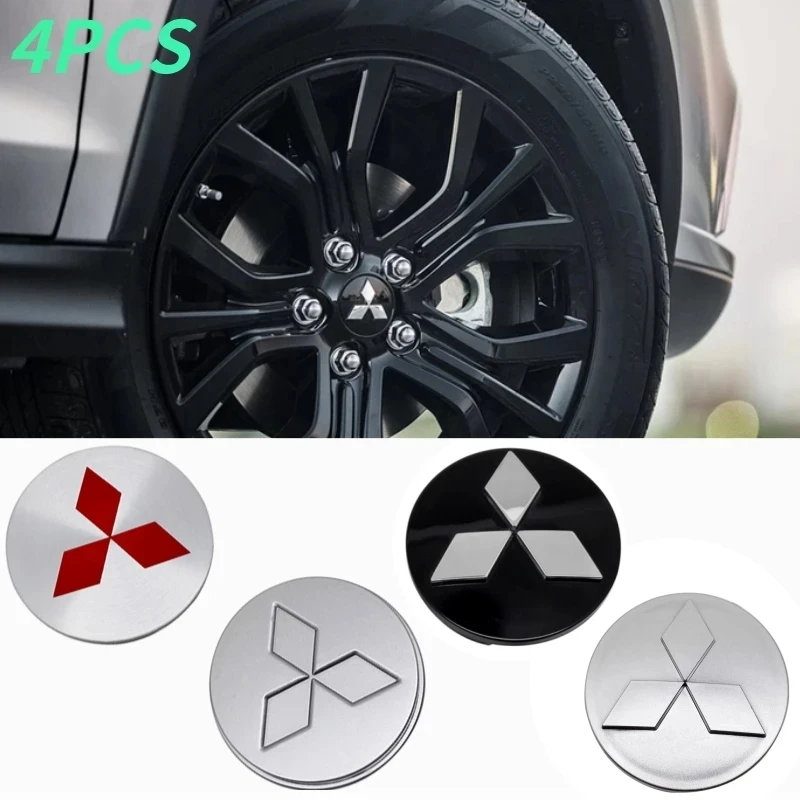 

4pcs/set Car Wheel Center Hub Caps Cover For Mitsubishi ASX Ralliart Outlander Lancer Pajero Eclipse Galant Hubcaps Accessories