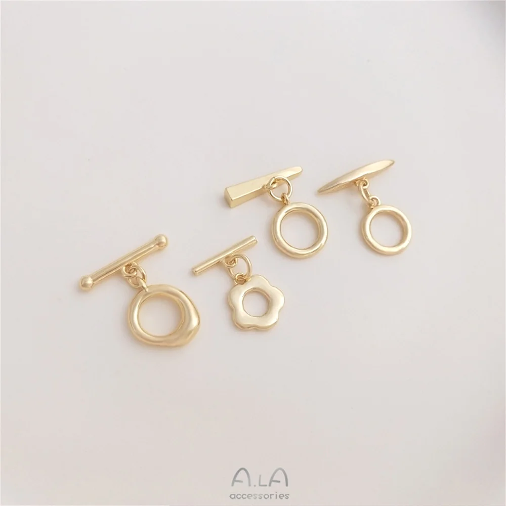 

Маленькая Пряжка для украшений ручной работы в форме сливы, 14K