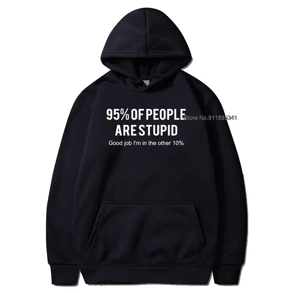 

100% Cotton Hoodies Good Job I'm In Other 10% Simple Letter Design Breathable Hoodie EU Size