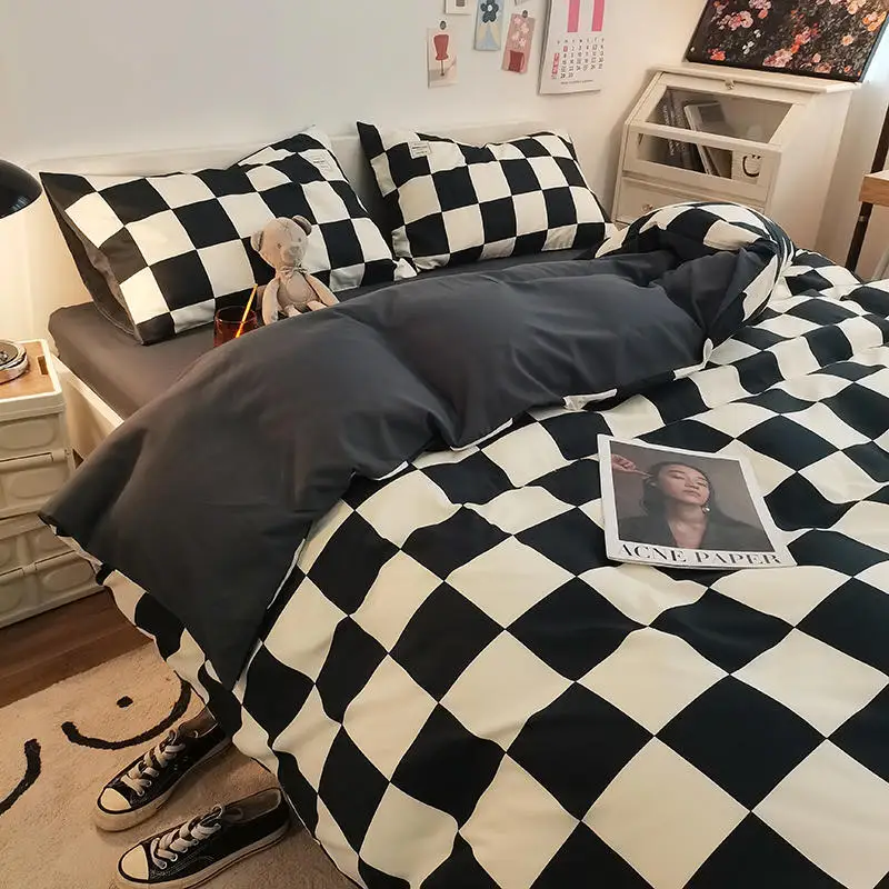 

King Size Bedding Set 4 Piece -Microfiber Soft Durable Bedding Sheet Set,Deep Pocket,Stain,Fade & Wrinkle Resistant