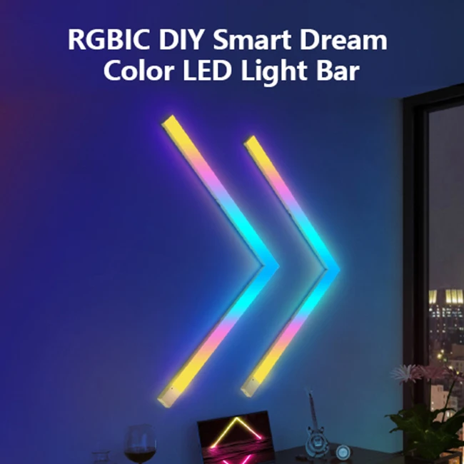 Фото Banqcn сращивание Wi-Fi музыкальная светодиодная лента DIY RGB красочная игровая комната умная атмосфера домашняя панель световая панель №3