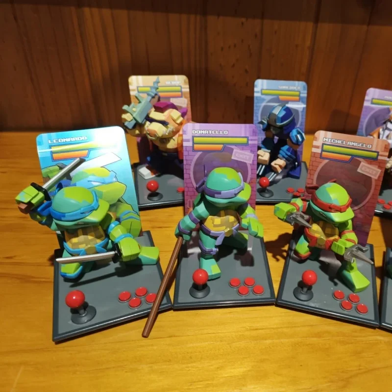 Фото Коллекционная фигурка Mightyjaxx In Stock Blind Box Teonage Mutant Ninja Tartles Arcade Series: модная игрушка, креативный подарок для коллекционеров №1