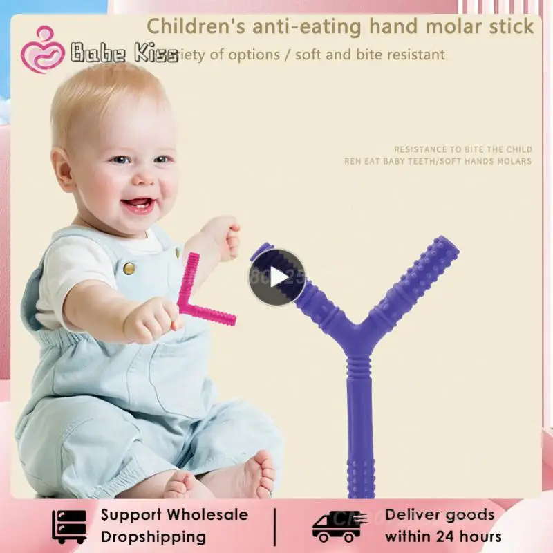 

Kids Chewing Tube Y-Shape Chewy Teether Baby Oral Motor Chew Autism Sensory Therapy Toys Speech Therapy Tool Hollow Tube Teether