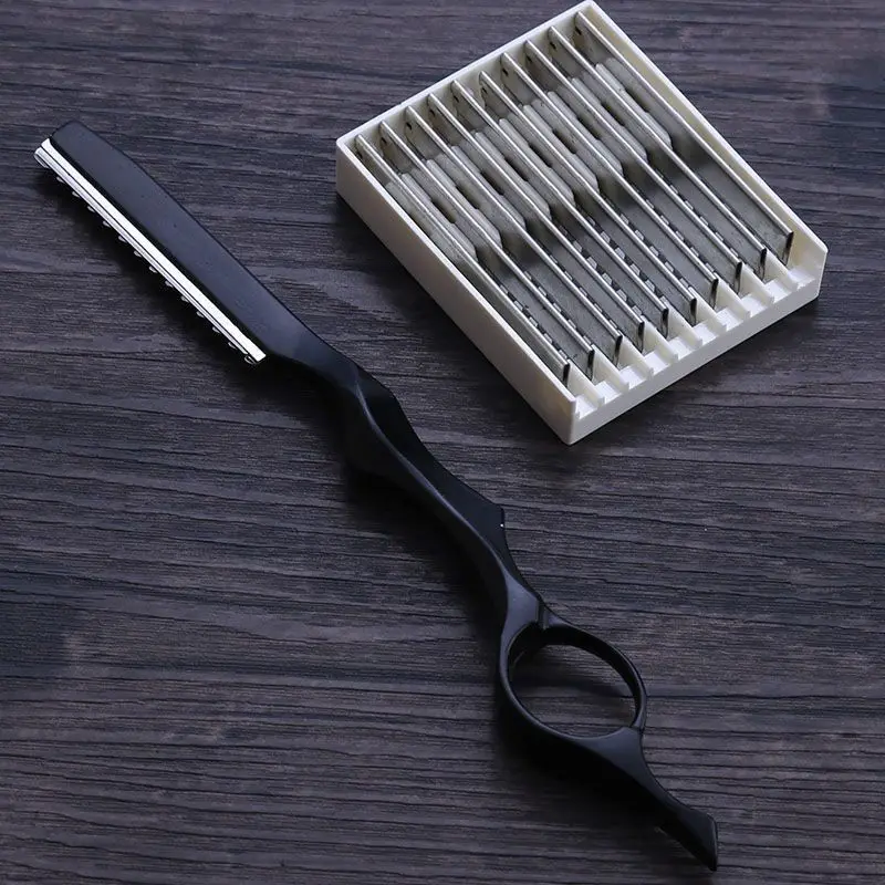 Hair Cutting Knife Thinner Thinning Razor Blade Shavel Straight Salon Hairdressing Razor Stick Hair Cutter Rotary Barber Kit Hair Cutting Knife Thinner Thinning Razor Blade Shavel Straight Salon Hairdressing Razor Stick Hair Cutter Rotary Barber Kit