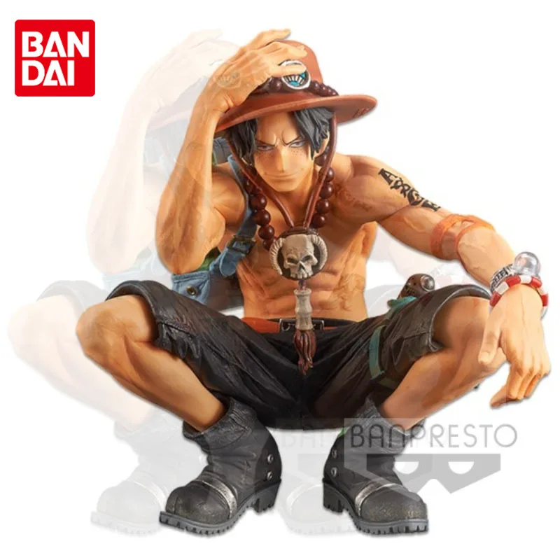 

Bandai Original ONE PIECE Anime Figure Portgas·D· Ace Action Figure Toys For Boys Girls Kids Birthday Gifts Collectible Model