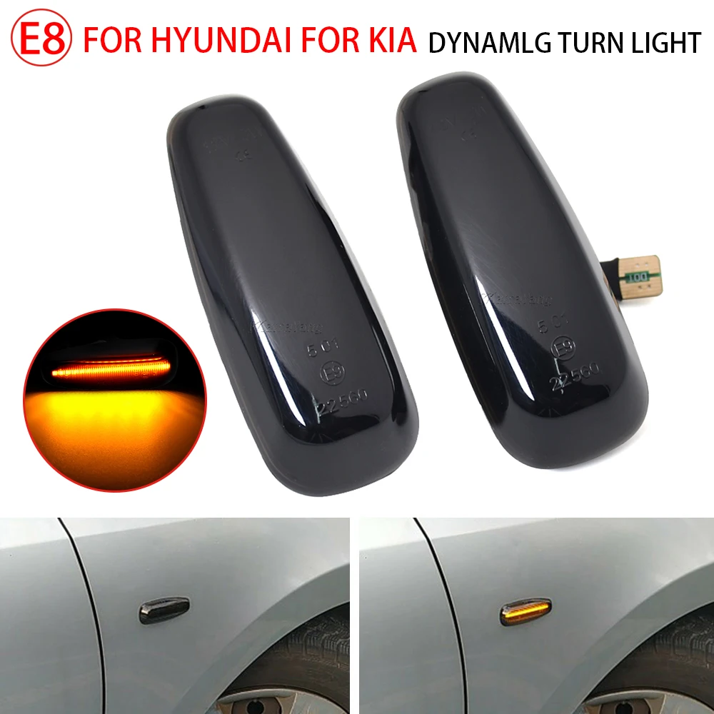 

Scroll Blinker Lamp LED Dynamic Side Marker Light For Hyundai i30 CW Azera Elantra Avante Kia Pro Ceed Rio 3 Carens Rondo 7 UN