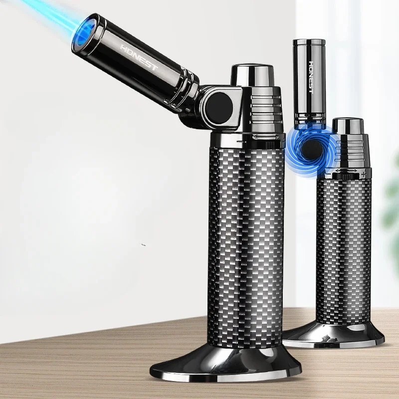 Новая газовая ветрозащитная горелка HONEST для барбекю кухонная турбо-зажигалка