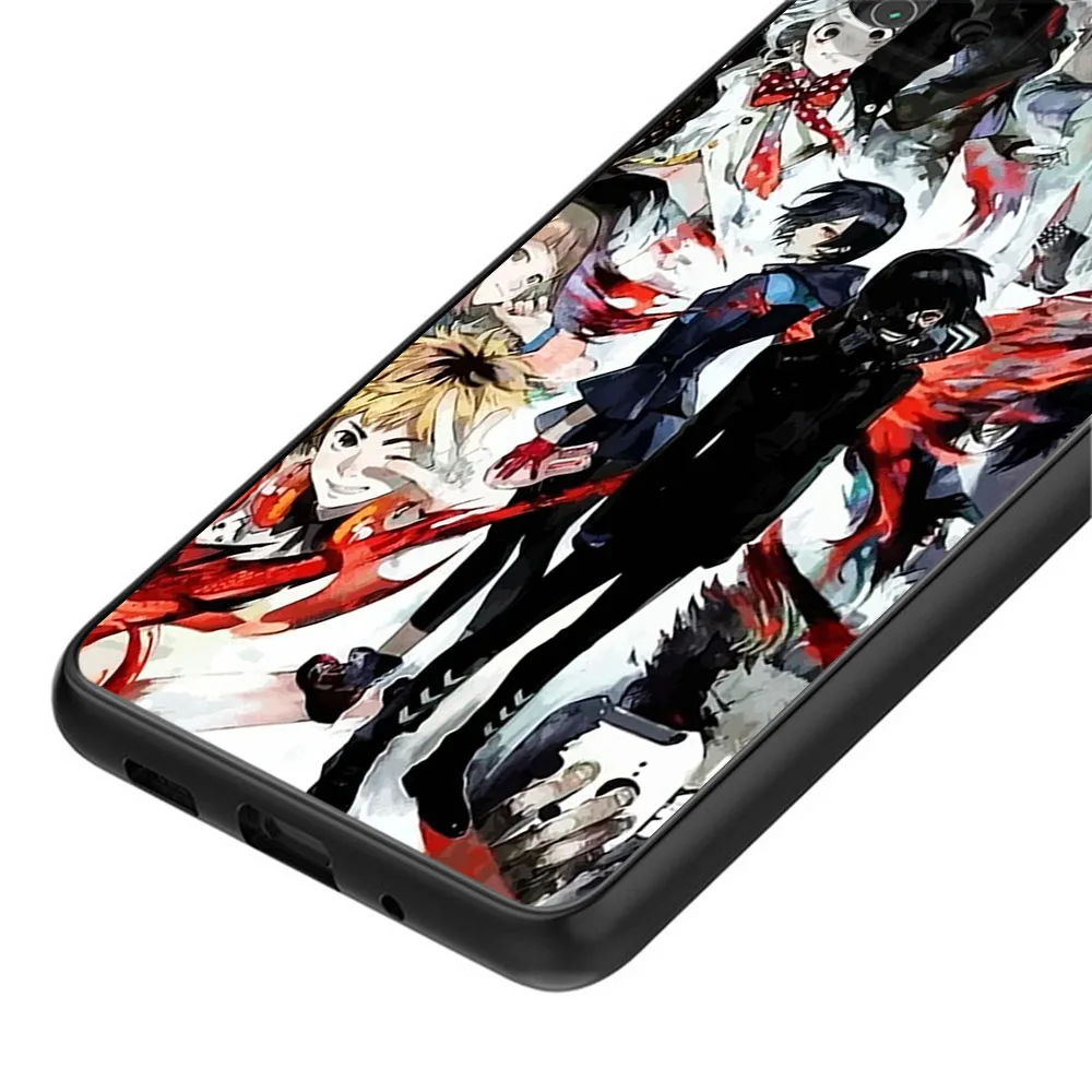 Полупрозрачный чехол для телефона Skin Feel Samsung S25 S22 Note20 S20 S21 S23 S24 S10 A16 Tokyo Ghoul JUZO SUZUYA