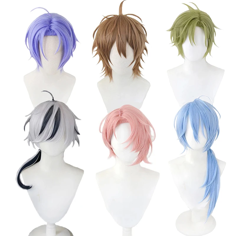 

Game Nu: Carnival Cosplay Wig Aster Kuya Edmond Olivine Eiden Blade Yakumo Garu Dante Role Play Wigs