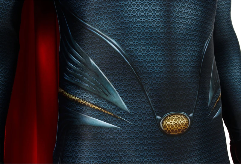 Взрослый мужской костюм на Хэллоуин ролевые игры Печатный боди с накидкой