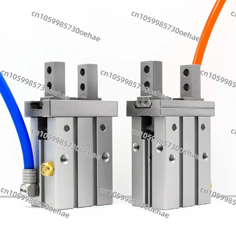 Фото Пневматический параллельный захват двойного действия MHZ2-10D MHZ2-16D 6D 20D 25D 32D 40D S C, алюминиевые зажимные пальцы-цилиндры №2