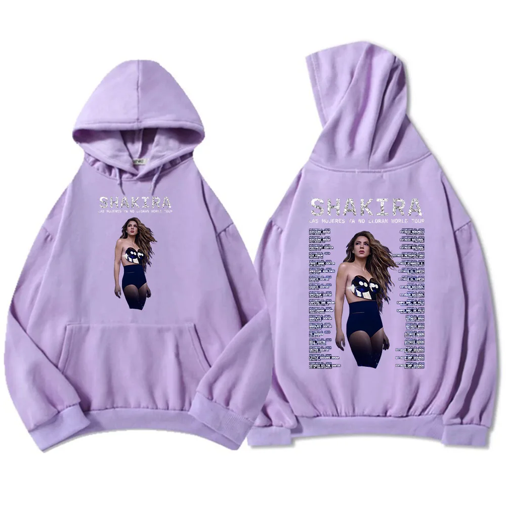 Shakira Las Mujeres Ya No Lloran World Tour 202 толстовки с капюшоном унисекс уличная одежда зимняя