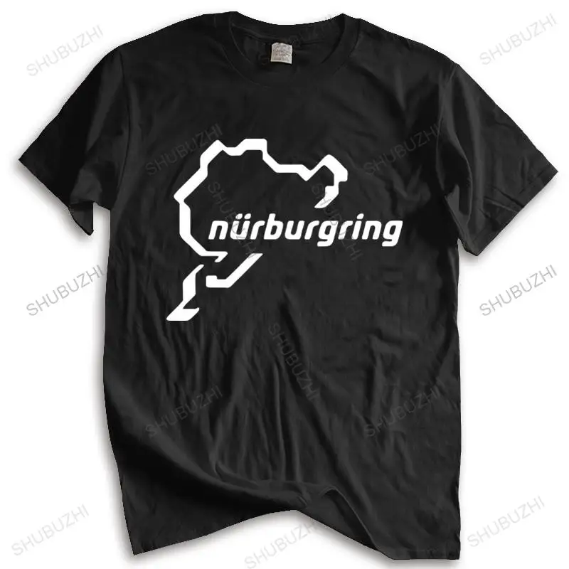Mens summer cotton tshirt loose tops Nurburgring Nordschleife Logo Racing Motorsport unisex t-shirt teenagers cool