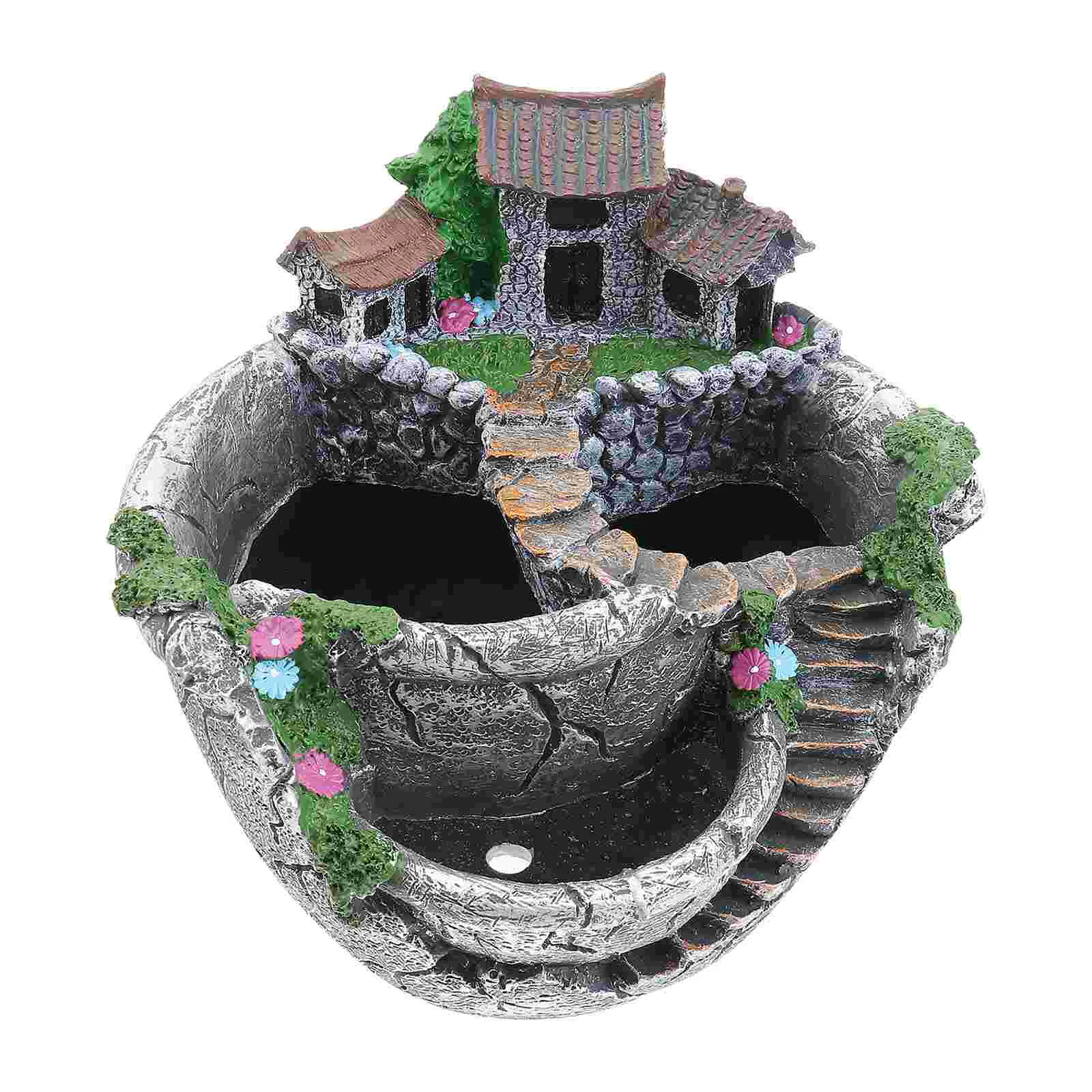 

Горшок-суккулент из смолы, мини-кактусы, «сделай сам», статуэтки, Искусственный ландшафт, микросадовый цветок, мясистые, неправильное украш...